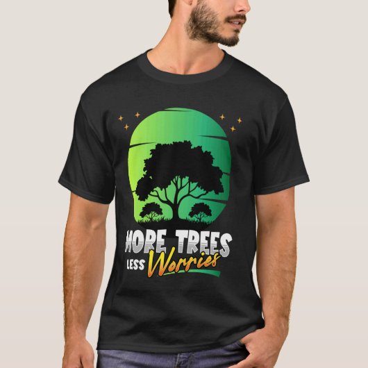 Dag van de Aarde Meer Bomen Milieubewustzijn T-shirt (Voorkant)