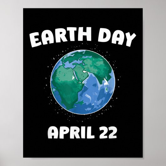 Dag van de Aarde Milieubescherming Planeet Wereld  Poster (Voorkant)