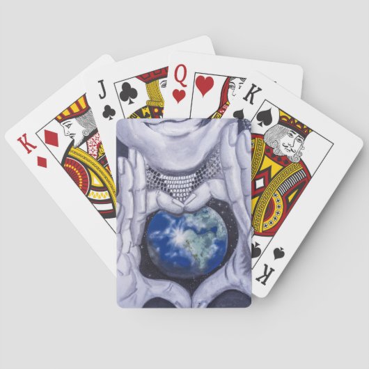 Dag van de Aarde Moeder Pokerkaarten (Achterkant)