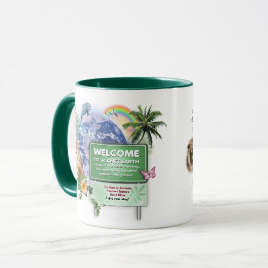 Dag van de Aarde Mok (Voorkant links)