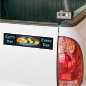 Dag van de Aarde - Mondiale zeeoppervlaktetemperat Bumpersticker (Op Truck)