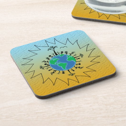 Dag van de Aarde Onderzetter (Linkerzijde)