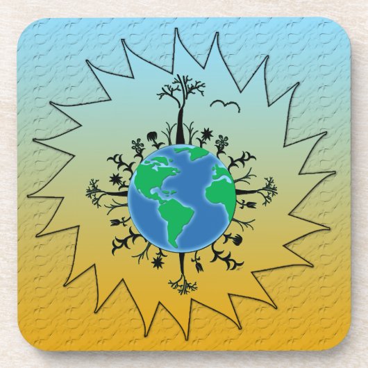 Dag van de Aarde Onderzetter (Voorkant)