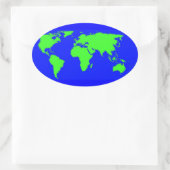 Dag van de Aarde Ovale Sticker (Tas)