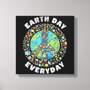 Dag van de Aarde Overdag Dag Dag van de Aarde Canvas Afdruk