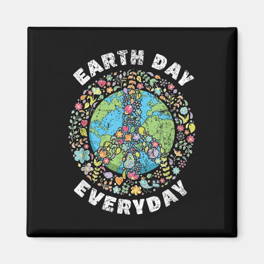 Dag van de Aarde Overdag Dag Dag van de Aarde Magneet (Voorkant)
