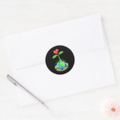 Dag van de Aarde Overdag Dag Dag van de Aarde Ronde Sticker (Envelop)