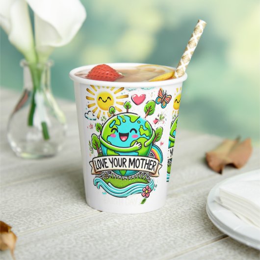 Dag van de Aarde Papieren Bekers (Insitu)