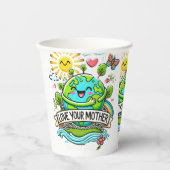 Dag van de Aarde Papieren Bekers (Voorkant)