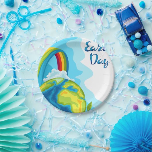 Dag van de Aarde Papieren Bordje (Feest)