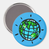 Dag van de Aarde - Planeet AARDE - Conservatie - E Magneet (Voorkant / Achterkant)