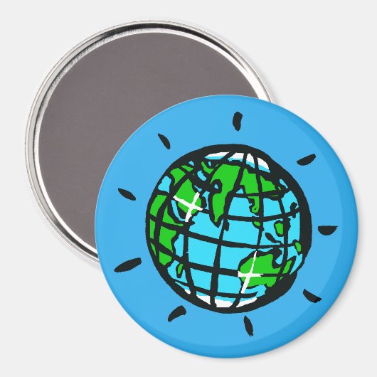 Dag van de Aarde - Planeet AARDE - Conservatie - E Magneet (Voorkant / Achterkant)