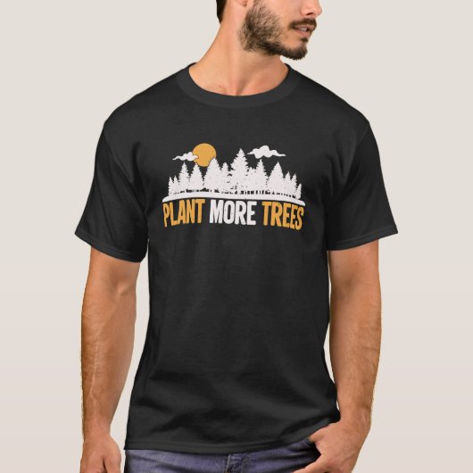 Dag van de Aarde Plant meer bomen Boom T-shirt (Voorkant)