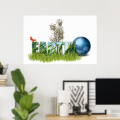 Dag van de Aarde Poster (Thuiskantoor)