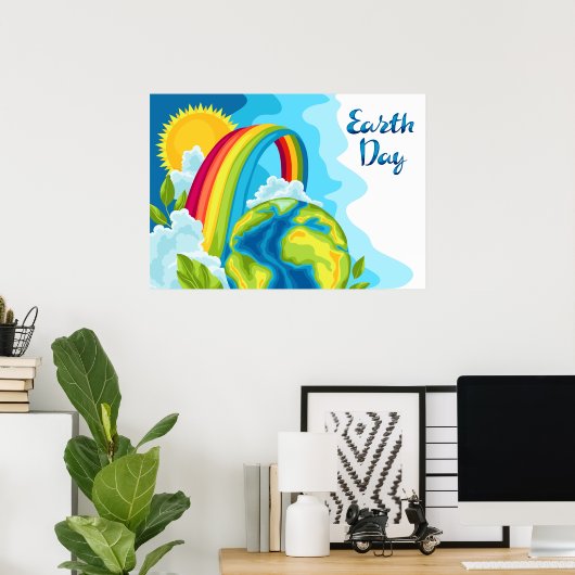 Dag van de Aarde Poster (Thuiskantoor)