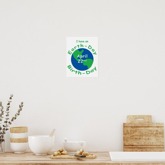 Dag van de Aarde Poster (Keuken)