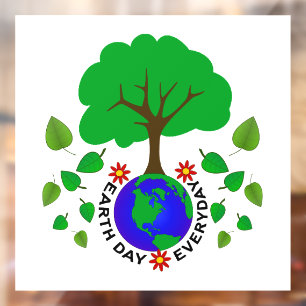 Dag van de Aarde  Raamsticker