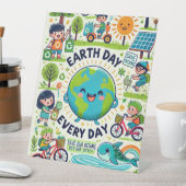 Dag van de Aarde Reclamebord Met Voetstuk (Insitu)