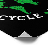 Dag van de Aarde Recyclen Verminder hergebruik Res Poster (Hoek)
