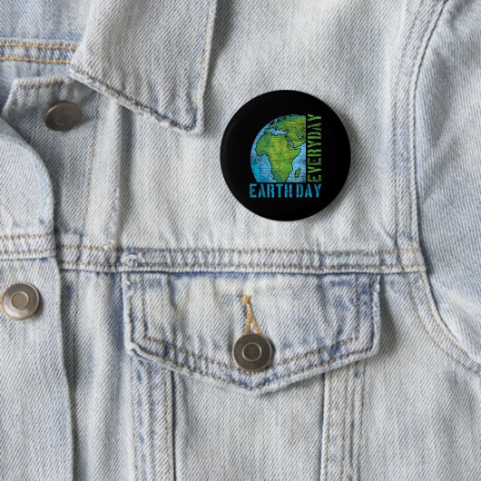 Dag van de Aarde Ronde Button 5,7 Cm (In situ)