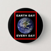 Dag van de Aarde Ronde Button 5,7 Cm (Voorkant)