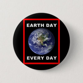 Dag van de Aarde Ronde Button 5,7 Cm