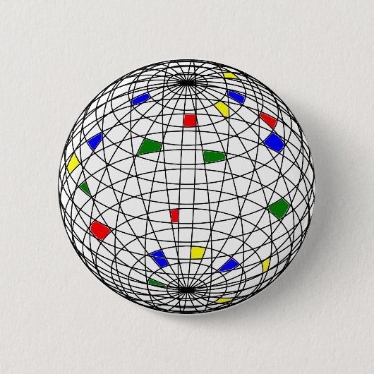 Dag van de Aarde Ronde Button 5,7 Cm (Voorkant)