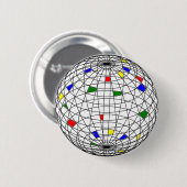 Dag van de Aarde Ronde Button 5,7 Cm (Voorkant /achterkant)