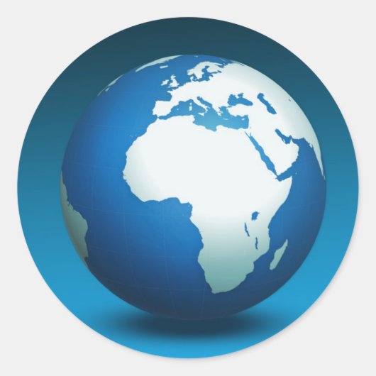 Dag van de Aarde Ronde Sticker (Voorkant)