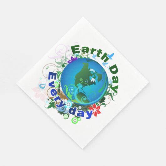 Dag van de Aarde Servet (Hoek)