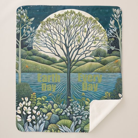 Dag van de Aarde Sherpa Deken (Voorkant)