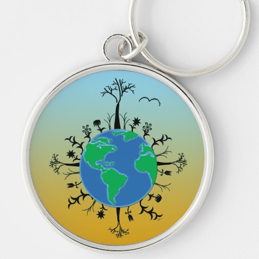 Dag van de Aarde Sleutelhanger (Voorkant)