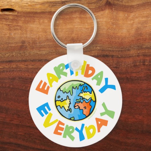 Dag van de Aarde Sleutelhanger (Voorkant)