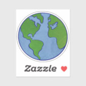 Dag van de Aarde Sticker (Vel)
