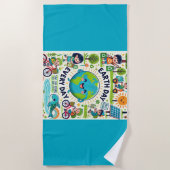 Dag van de Aarde Strandlaken (Voorkant)