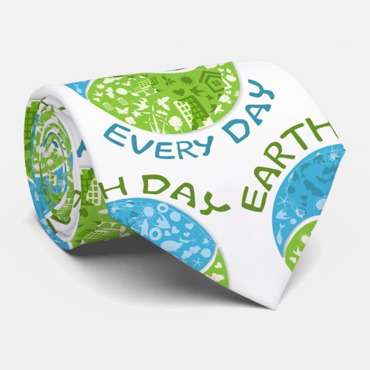 Dag van de Aarde Stropdas (Opgerold)