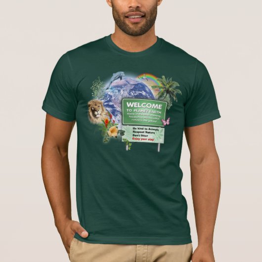 Dag van de Aarde 🌐 T-shirt (Voorkant)