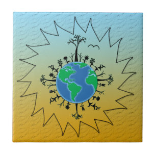 Dag van de Aarde Tegeltje