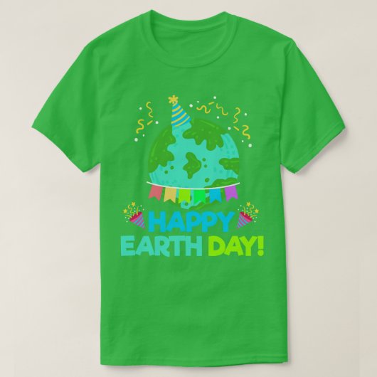 Dag van de Aarde Vroegere Dag Dag 1 T-shirt (Design voorkant)
