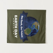 Dag van de Aarde Wandkleed (Voorkant (horizontaal))