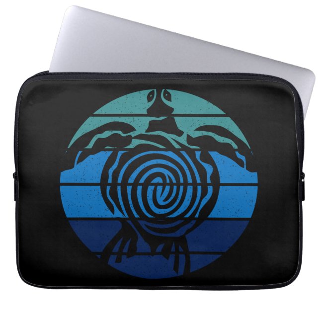 Dag van de Aarde, Zee schildpad, Reinig de Oceaan Laptop Sleeve (Voorkant)