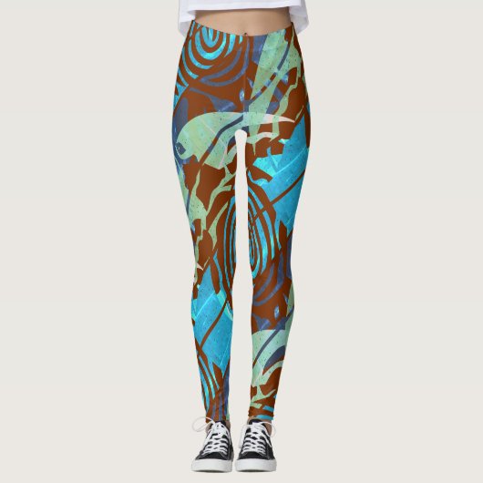 Dag van de Aarde, Zee schildpad, Reinig de Oceaan Leggings (Voorkant)