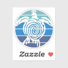 Dag van de Aarde, Zee schildpad, Reinig de Oceaan Sticker