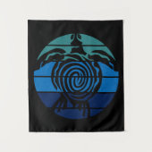 Dag van de Aarde, Zee schildpad, Reinig de Oceaan Wandkleed (Voorkant)