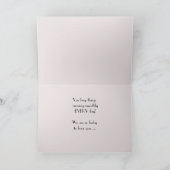 Dag van de Administratieve Professionals Bleke Roz Bedankkaart (Binnen)