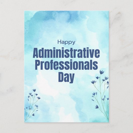 Dag van de administratieve professionals briefkaart (Voorkant)
