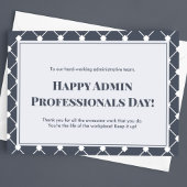 Dag van de administratieve professionals briefkaart