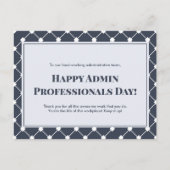 Dag van de administratieve professionals briefkaart (Voorkant)