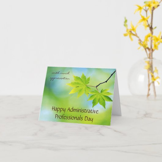 Dag van de Administratieve Professionals Kaart (Gele Bloem)