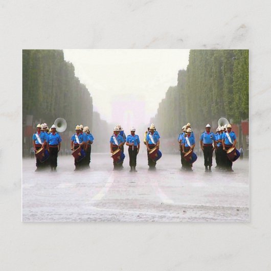 Dag van de Amerikaanse mariniers in Parijs Briefkaart (Voorkant)